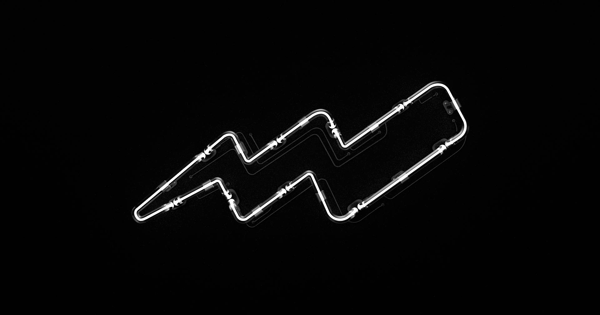 web rhythm neon sign emblem graphic